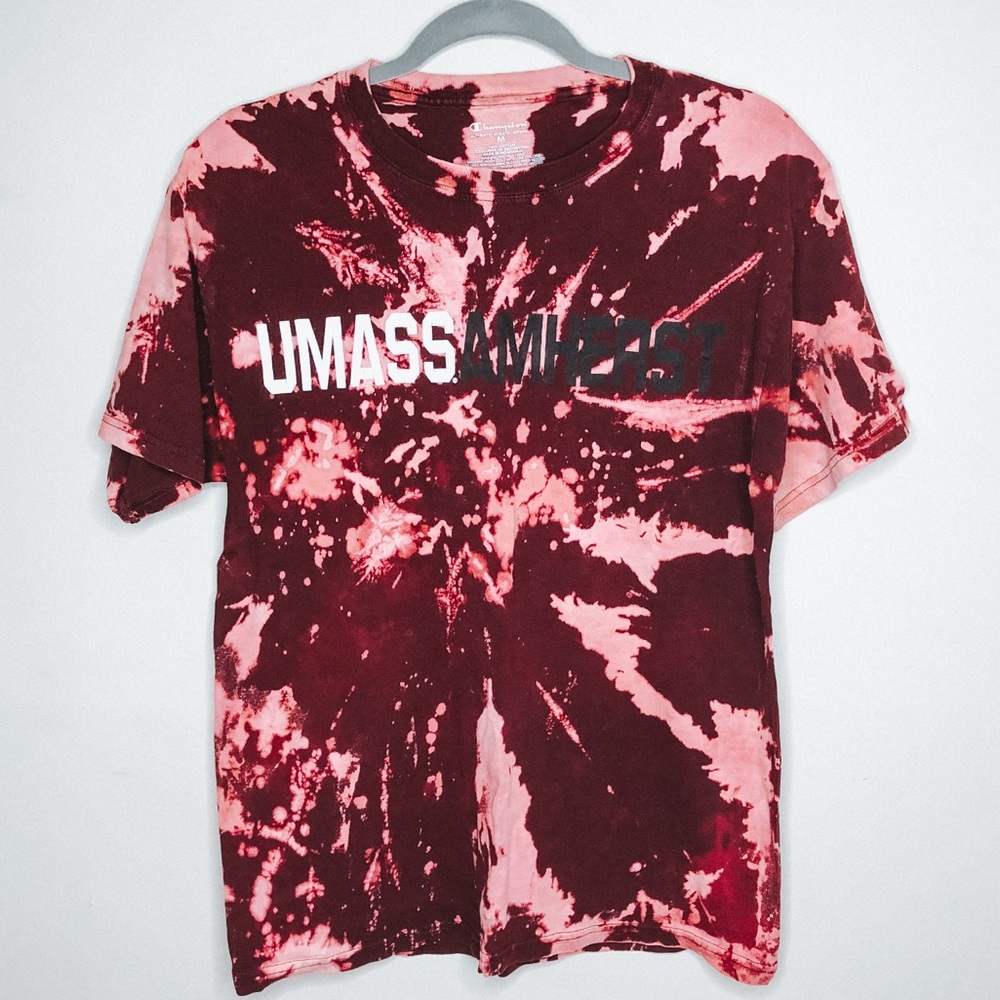 UMASS Amherst Bleached College Tee